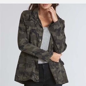Dear John Anthropologie Jenny Camo shirt jacket